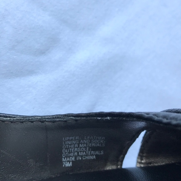 Black Banana Republic leather espadrille wedge 7.5 - Picture 2 of 3